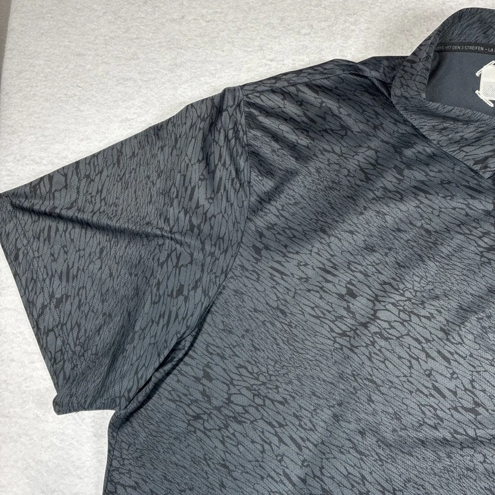 Adidas Adicross 5XLT Black Short Sleeve Polo Performance Lightweight Golf Casual